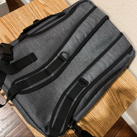 duchamp black leather backpack